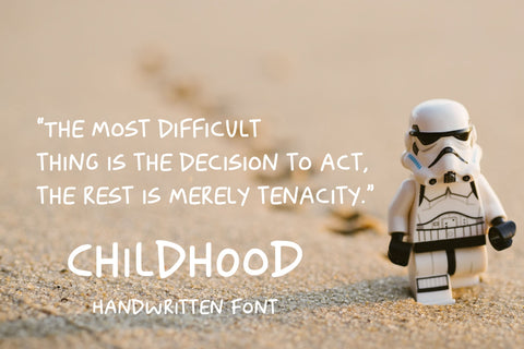 Childhood- A Fun & Friendly Handwritten Font Font Balevgraph Studio 