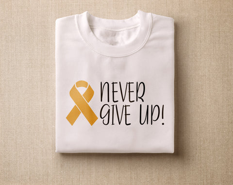 Childhood Cancer Awareness SVG Bundle, 25 Designs, Gold Cancer Ribbon SVG, Childhood Cancer SVG Cut Files SVG HappyDesignStudio 