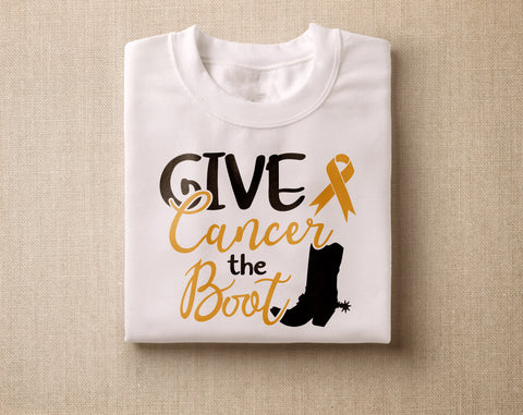 Childhood Cancer Awareness SVG Bundle, 25 Designs, Gold Cancer Ribbon SVG, Childhood Cancer SVG Cut Files SVG HappyDesignStudio 