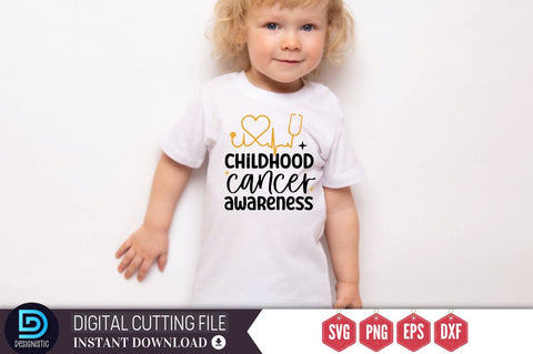 Childhood cancer awareness SVG SVG DESIGNISTIC 