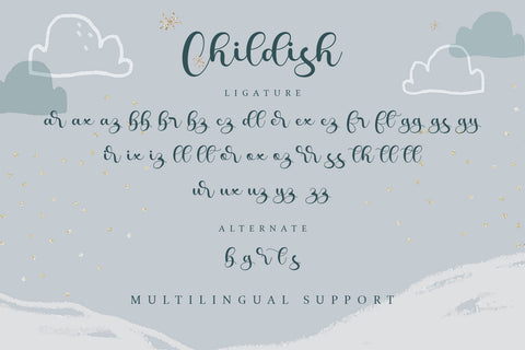 Childish - Playful Script Font Font Alpaprana Studio 