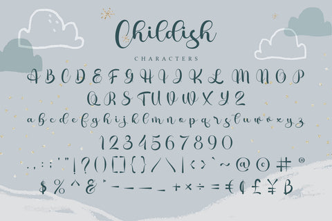 Childish - Playful Script Font Font Alpaprana Studio 