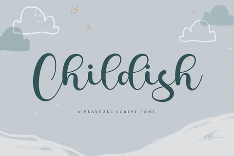 Childish - Playful Script Font Font Alpaprana Studio 