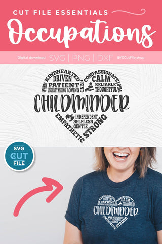 Childminder svg, babysitter svg, childminder appreciation, appreciation, daycare svg, baby sitter svg, child minder svg, subway art SVG SVG Cut File 