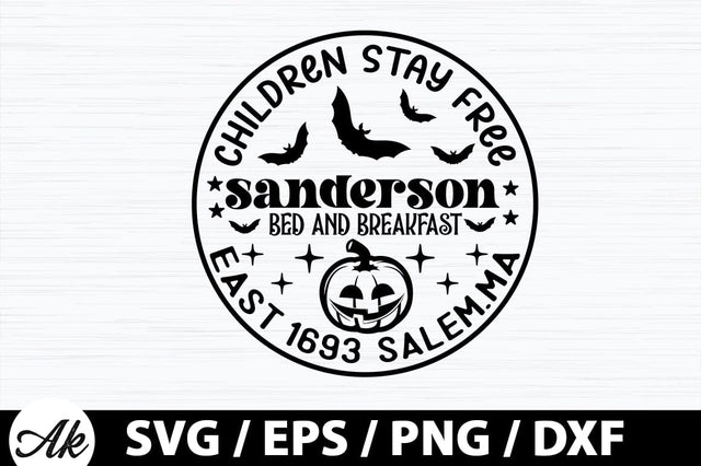 Children stay free sanderson bed and breakfast SVG SVG akazaddesign 