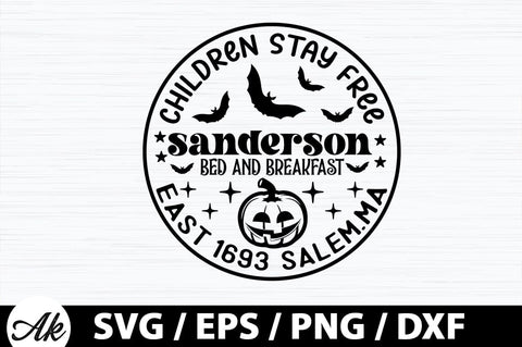 Children stay free sanderson bed and breakfast SVG SVG akazaddesign 