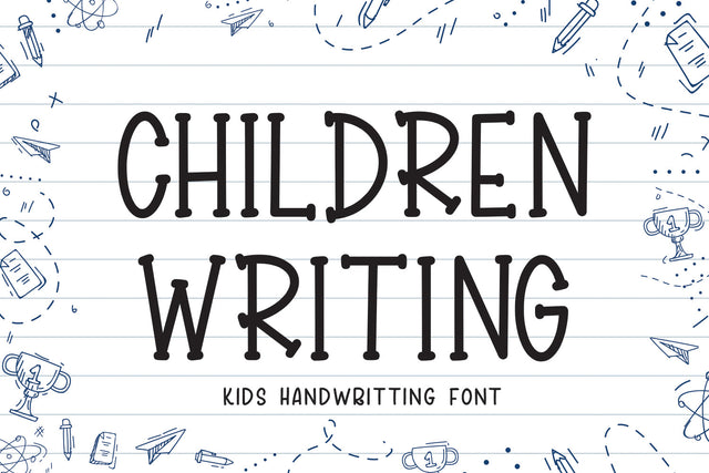 CHILDREN WRITING Font Mozarella 