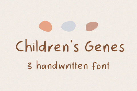 Children’s Genes - Fun And Friendly Handwritten Font Font Balevgraph Studio 