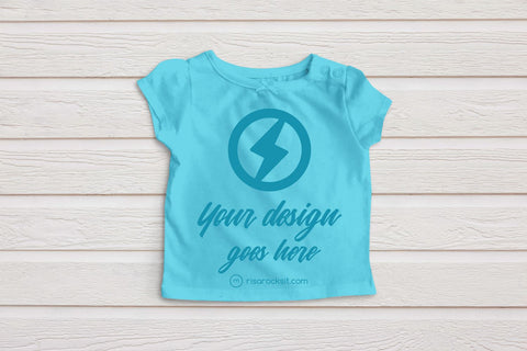 Child's Tee with Bow Craft PNG Mockup Mock Up Photo Risa Rocks It 