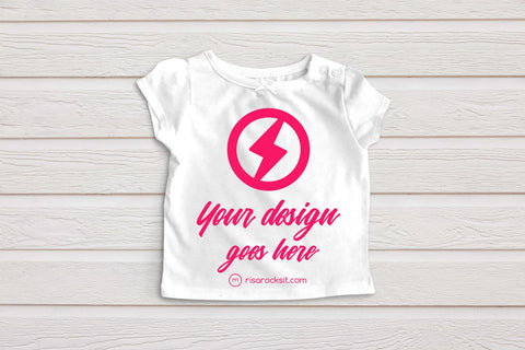 Child's Tee with Bow Craft PNG Mockup Mock Up Photo Risa Rocks It 