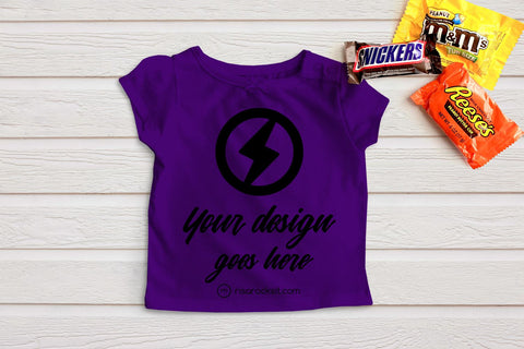 Child's Tee with Halloween Candy Craft PNG Mockup Mock Up Photo Risa Rocks It 