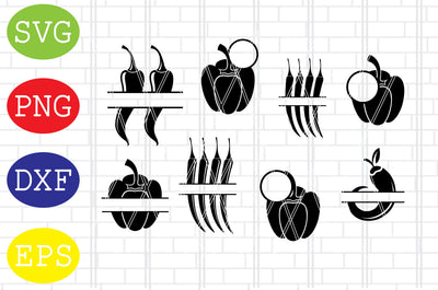 Chilli monogram Svg, Red Chilli Svg, Chilli Circut Svg, Chilli Vector Svg, Chilli Silhouette Svg SVG DigitalSvgFiles 