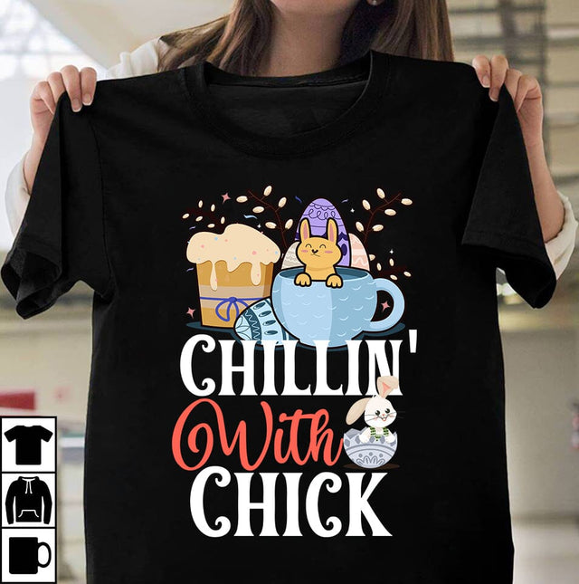 Chillin' With Chick SVG Cut File, Chillin' With Chick SUblimation Design, Easter Day Sublimation Bundle,Happy Easter Day Sublimation Bundle,Happy Easter Sublimation Design, Happy Easter Sublimation PNG , Easter Day Sublimation Bundle SVG BlackCatsMedia 