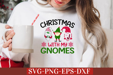 Chillin' with my gnomes SVG SVG DESIGNISTIC 