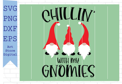 Chillin’ with My Gnomies (6) Svg, Christmas Gnomes Svg, Kids Svg, Funny Boy Winter Shirt, Christmas School Svg Cut Files for Cricut, Png, Dxf, Eps, Svg SVG Artstoredigital 