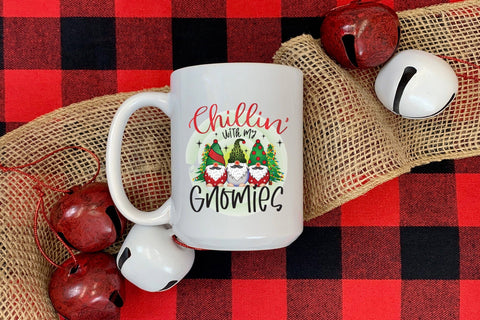 Chillin with My Gnomies, Christmas Gnome PNG Sublimation CraftLabSVG 