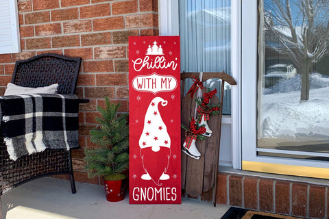 Chillin with My Gnomies - Christmas Porch Sign SVG SVG CraftLabSVG 