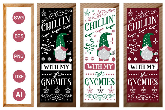 Chillin’ With My Gnomies Porch Sign SVG Cute File SVGs,Quotes and Sayings,Food & Drink,On Sale, Print & Cut SVG DesignPlante 503 