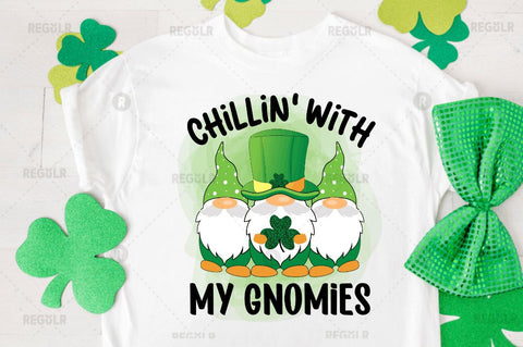 Chillin' with my gnomies Sublimation PNG Sublimation Regulrcrative 