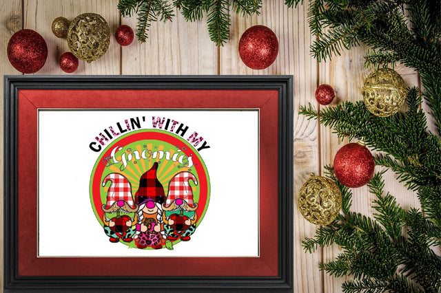 chillin with my gnomies Sublimation SVGArt 