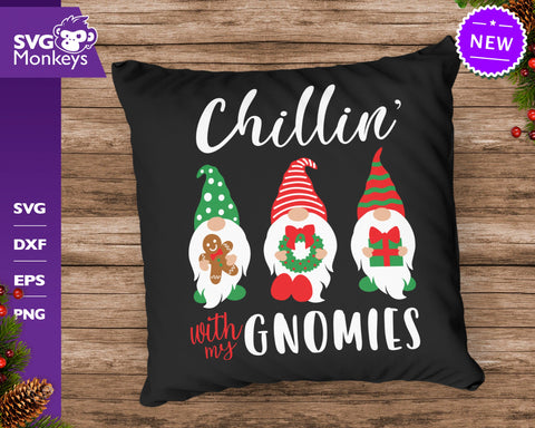 Chillin' With My Gnomies Svg, Christmas Gnomes Svg, Gnome Svg, Christmas Svg SVG SvgMonkeys 