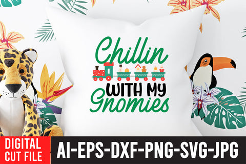Chillin With My Gnomies SVG Design SVG BlackCatsMedia 
