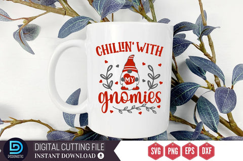 Chillin' with my gnomies SVG SVG DESIGNISTIC 