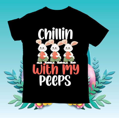 Chillin With My Peeps SVG Cut File, Chillin With My Peeps Sublimation Design, Easter Day Sublimation Bundle,Happy Easter Day Sublimation Bundle,Happy Easter Sublimation Design, Happy Easter Sublimation PNG ,Happy Easter Day Sublimation Bundle SVG BlackCatsMedia 