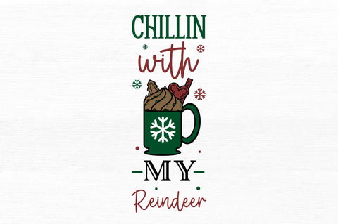 Chillin with my reindeer SVG Design SVG Regulrcrative 