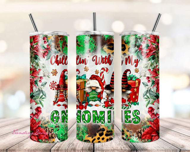 Chillin With My Snomies Tumbler Png Sublimation Design, 20oz Skinny Tumbler Png, Christmas Tumbler Png, Merry Christmas Png,Digital Download Sublimation TrendingDesign 