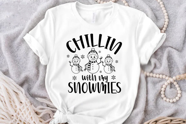 Chillin with my snowmies, Christmas SVG SVG FiveStarCrafting 