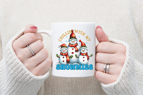 Chillin with My Snowmies PNG Sublimation Sublimation CraftLabSVG 