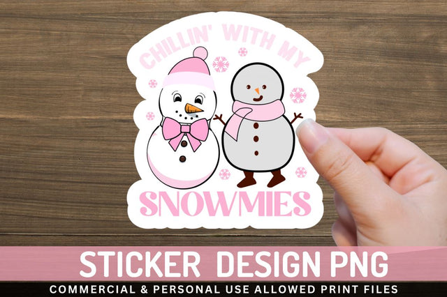 Chillin with my snowmies Sublimation PNG Sublimation Regulrcrative 