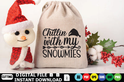 Chillin’ With My Snowmies SVG Shahin alam 