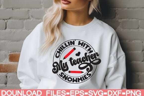 chillin' with my teacher snowmies SVG farhad farhad 