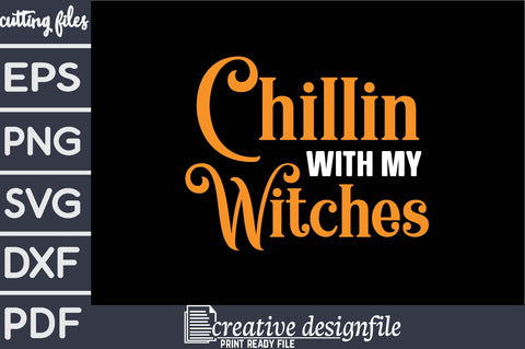 chillin with my witches SVG farhad farhad 