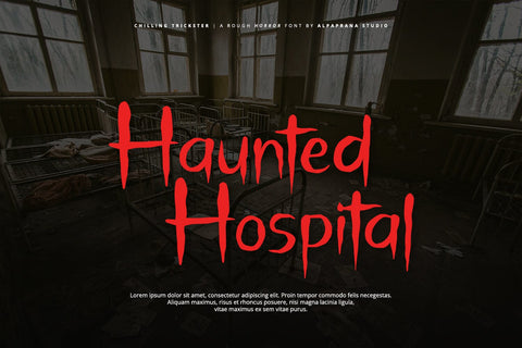 Chilling Trickster - Rough Font Font Alpaprana Studio 