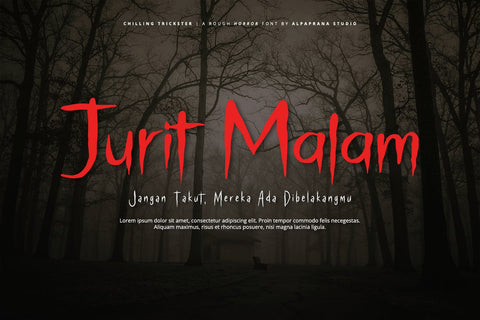 Chilling Trickster - Rough Font Font Alpaprana Studio 