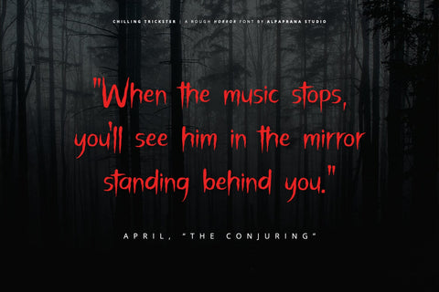 Chilling Trickster - Rough Font Font Alpaprana Studio 