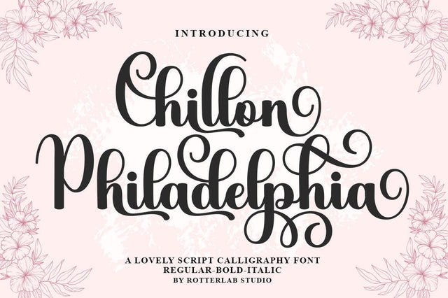 Chillon Philadelphia Font Rotterlab studio 