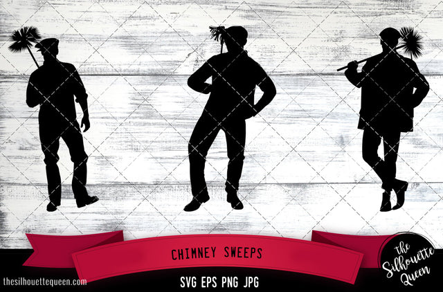 Chimney Sweeps Silhouette Vector SVG SVG Loveleen Kaur 
