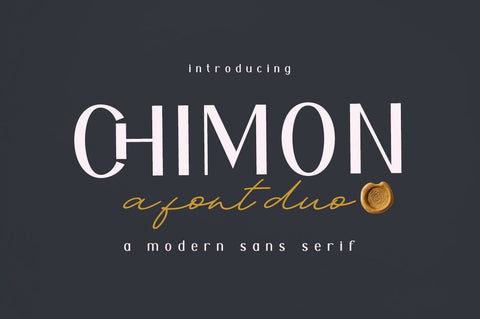 Chimon Font Duo Font muhammadzeky 