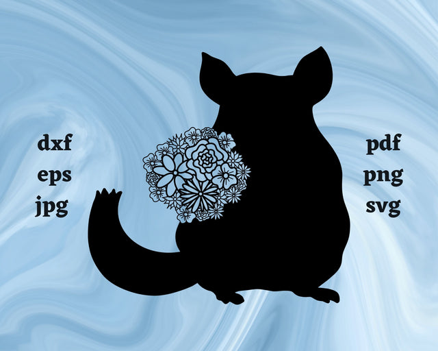 Chinchilla Mandala SVG Cut File SVG Northern Light SVG 