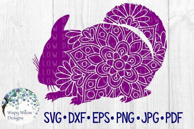 Chinchilla Mandala SVG SVG Wispy Willow Designs 