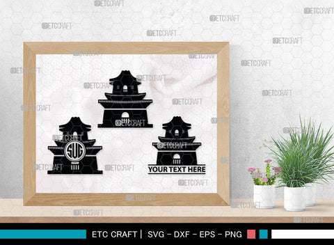 Chinese Building Monogtam, Chinese Building Silhouette, Building Of Chinese SVG, Chinese Building Svg, Pagoda Svg, Pagoda Tower Svg, Temple Svg, SB00018 SVG ETC Craft 