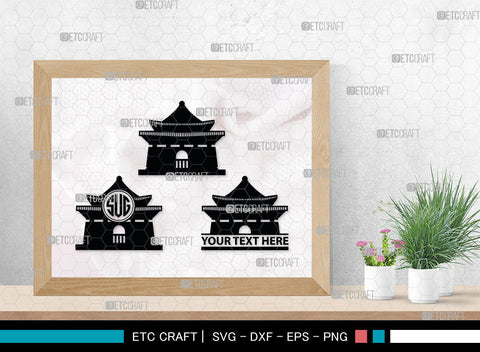 Chinese Building Monogtam, Chinese Building Silhouette, Building Of Chinese SVG, Chinese Building Svg, Pagoda Svg, Pagoda Tower Svg, Temple Svg, SB00018 SVG ETC Craft 