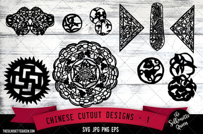 Chinese Cutout Designs SVG -Vector Art Commercial & Personal Use- Cricut,Silhouette,Cameo,Vinyl Cut SVG Loveleen Kaur 