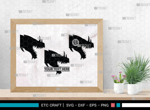 Chinese Dragon Monogram, Chinese Dragon Silhouette, Chinese Dragon SVG, Flying Dragon Svg, Dragon Svg, Draco Dragon Svg, SB00239 SVG ETC Craft 