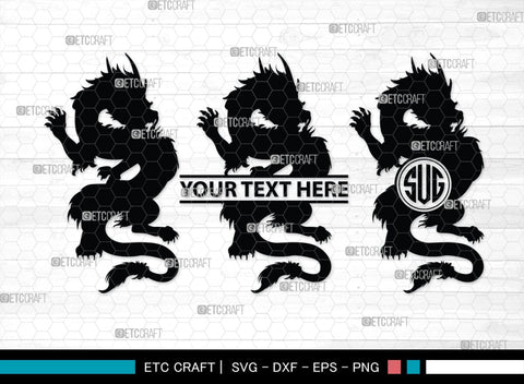 Chinese Dragon Monogram, Chinese Dragon Silhouette, Chinese Dragon SVG, Flying Dragon Svg, Dragon Svg, Draco Dragon Svg, SB00239 SVG ETC Craft 