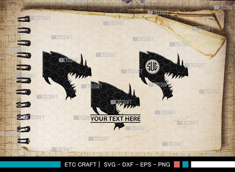 Chinese Dragon Monogram, Chinese Dragon Silhouette, Chinese Dragon SVG, Flying Dragon Svg, Dragon Svg, Draco Dragon Svg, SB00239 SVG ETC Craft 